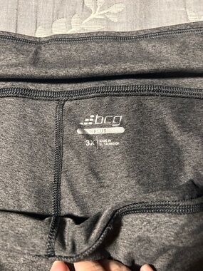 bcg Plus Heather Gray High-Rise Active Biker Shorts bundle